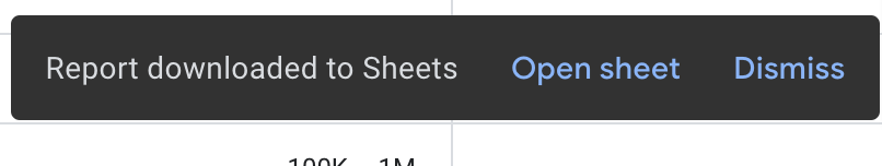 Screenshot of Google's Keyword Planner open keyword ideas in Google Sheet.